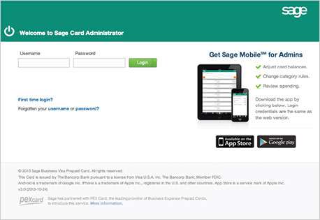 Sage Business Prepaid Visa® Card